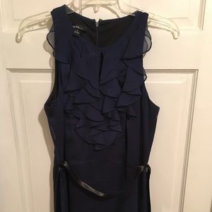 Dress blue taffeta